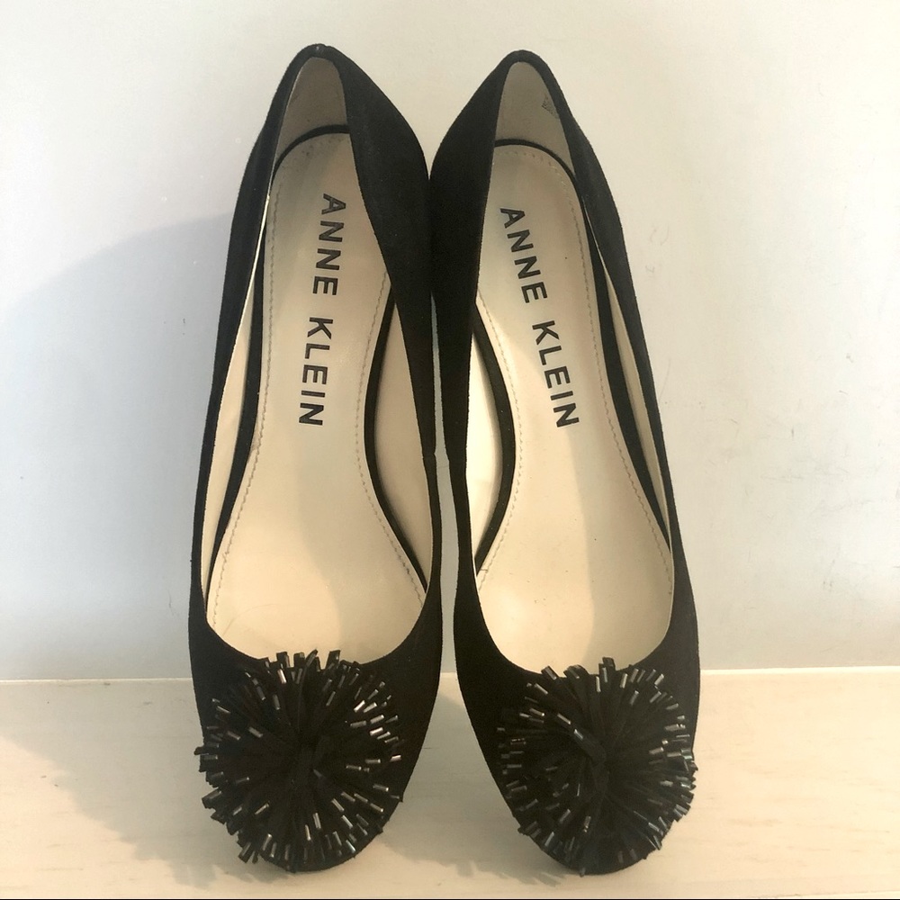 NEW Anne Klein AKHappy iflex Black Suede Shoes 9.5